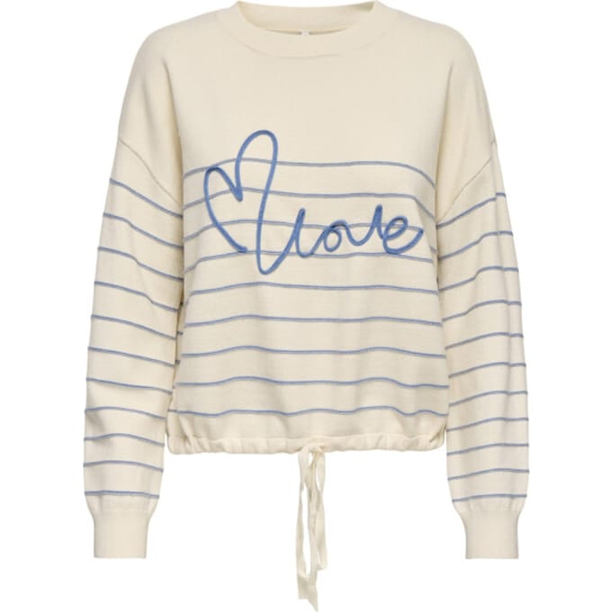 ONLY - ONLSIGNE LIFE LS TEXT DETAI ONECK CC KNT - Meisjes - Gebreide truien
