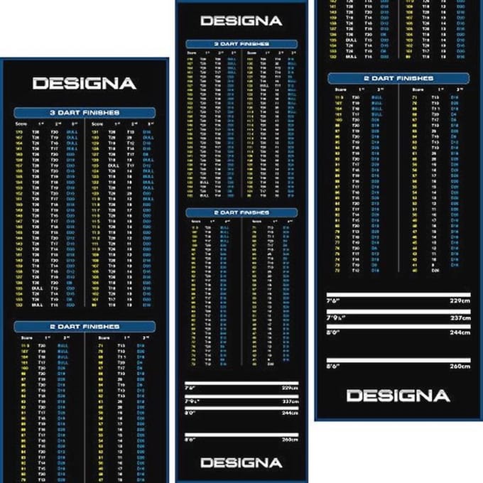 Antislip Dartmat Met Kassa-Ontwerp - 290 cm x 80 cm