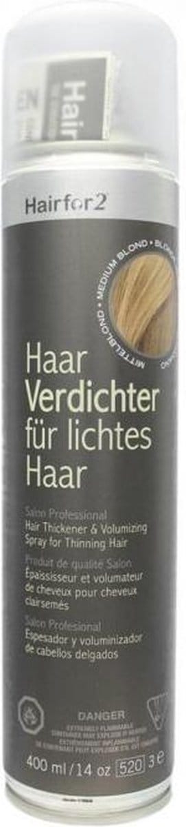 Hairfor2 Colorspray 400 ml - Middenblond