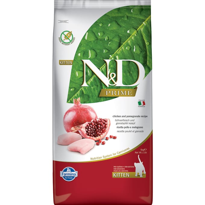 5kg Farmina N&D Prime Kitten Kip & Granaatappel Droog Kattenvoer