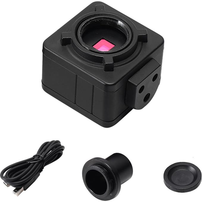 5MP Cmos draagbare USB microscoopcamera Digitaal elektronisch oculair Gratis driver Hoge resolutie zwart