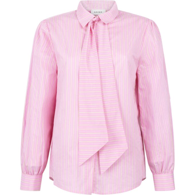 Aaiko Blouse lange mouw fenne colored str
