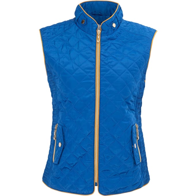Miso Dames/Dames Gewatteerd Gilet (Blauw)