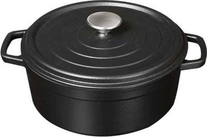 Gietijzeren braadpan mat zwart, 20cm - Sürel