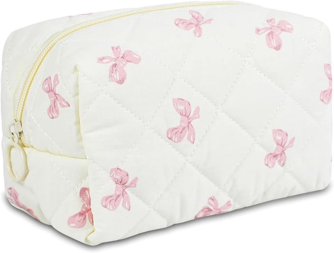 Dubbele Make-up Tas Katoen – Grote Capaciteit & Wasbaar Reis-Cosmeticatas