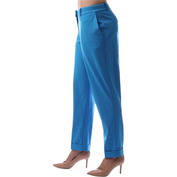 Boss Dames/Dames Effen Rechte Chino (Helder Blauw)