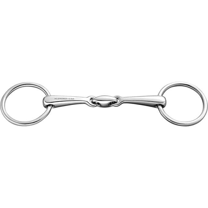 Mors 2 ringen bit voor paard met dubbele breuk Sprenger