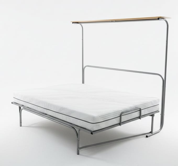 Nessa® - 140x200 Opklapbed met dwarsgespannen spiraalbodem