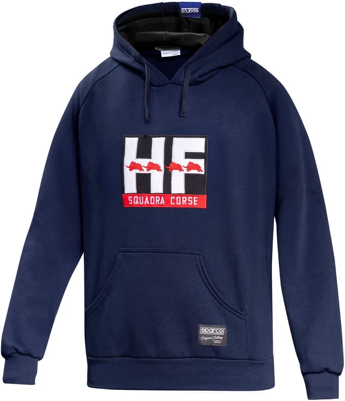 Sparco Lancia HF Squadra Corse Hoodie - Marineblauw - Maat L