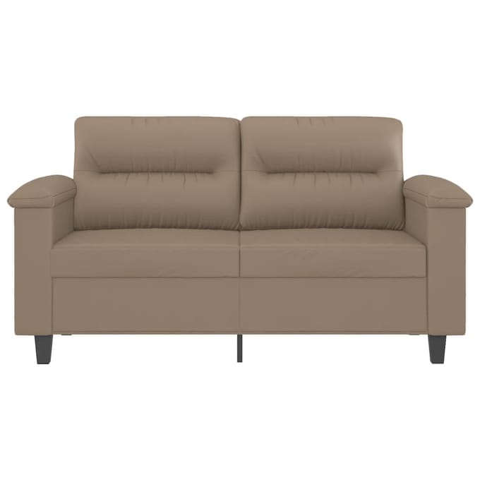 vidaXL - Tweezitsbank - 120 - cm - kunstleer - cappuccinokleurig