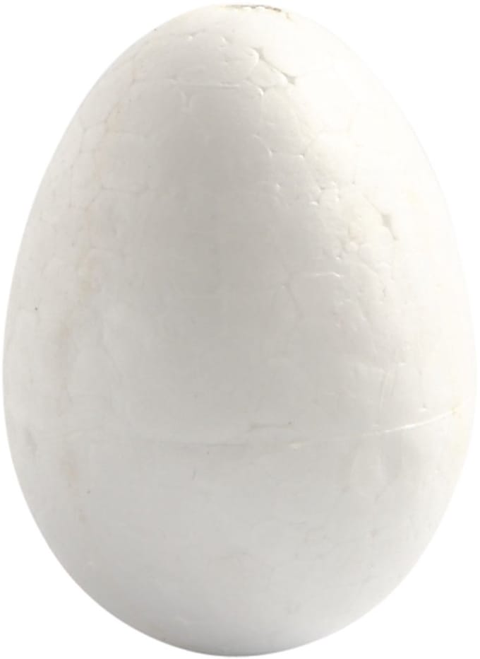 Eieren, H: 4,8 cm, wit, 10 stuk/ 1 doos