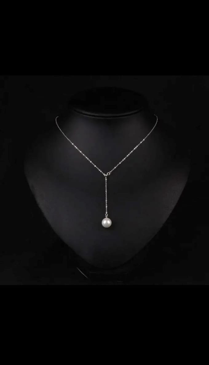 Joboly Diamant Coin Ketting Collier  - Dames - Zilverkleurig - 45 cm