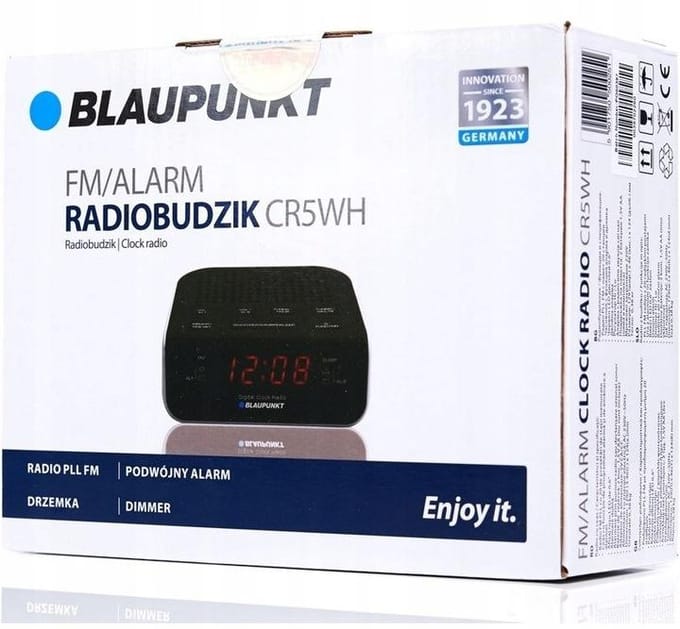Blaupunkt CR5WH Klok Zwart, Wit radio