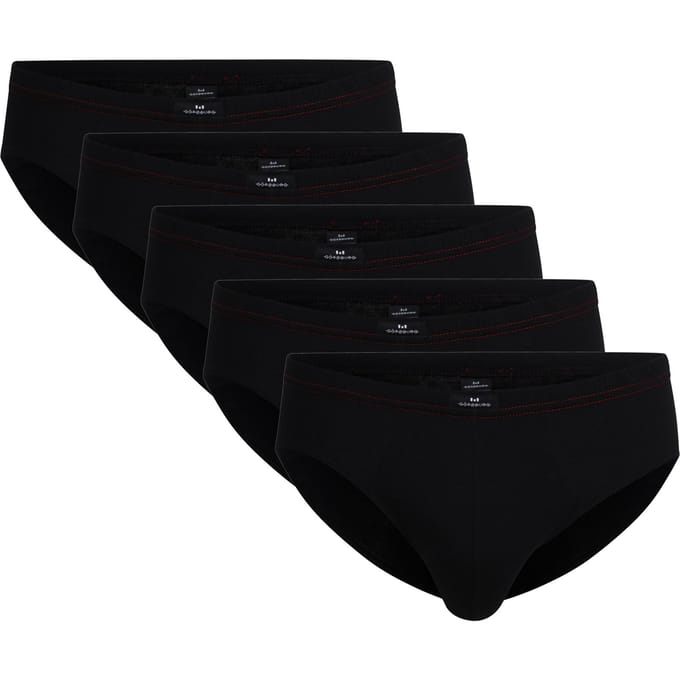 Gotzburg heren slips (5-pack) - zwart