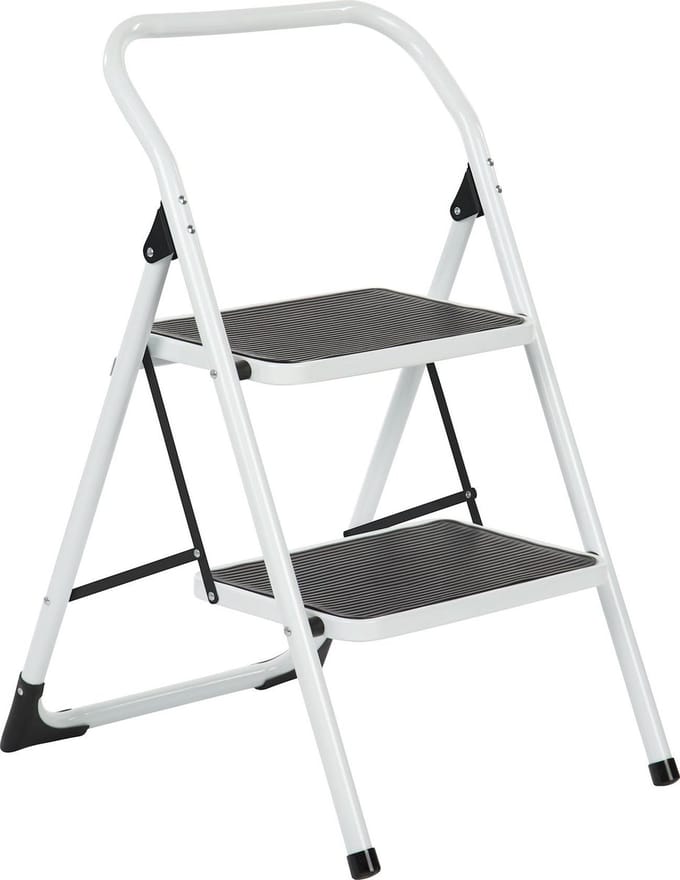 Trapladder Big Step met brede treden - 2 treden