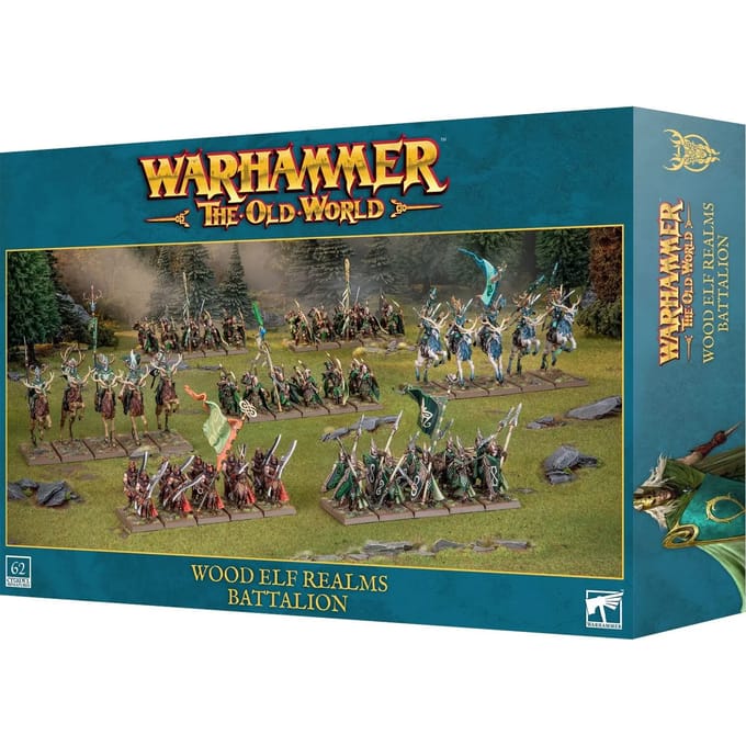 Beeldje Games Workshop Warhammer ToW - Royaumes Elfes Sylvains : Bataillon