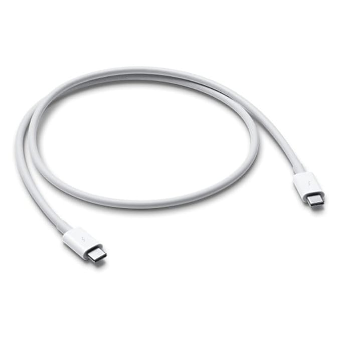 Apple - Thunderbolt-kabel - USB-C (M) naar USB-C (M) - USB 3.1 Gen 2 / Thunderbolt 3 - 80 cm - voor 11-inch iPad Pro; 12.9-inch iPad Pro; iMac Pro; MacBook Air with Retina display