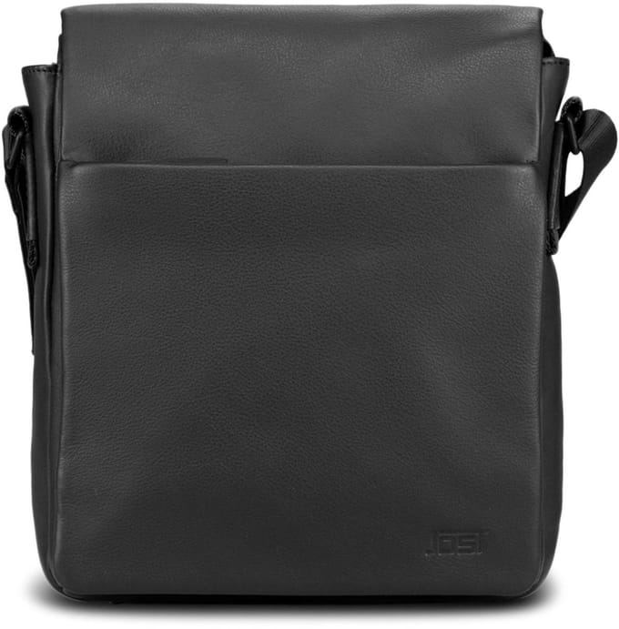 JOST schoudertas met laptopvak Tromsoe Crossover Black zwart