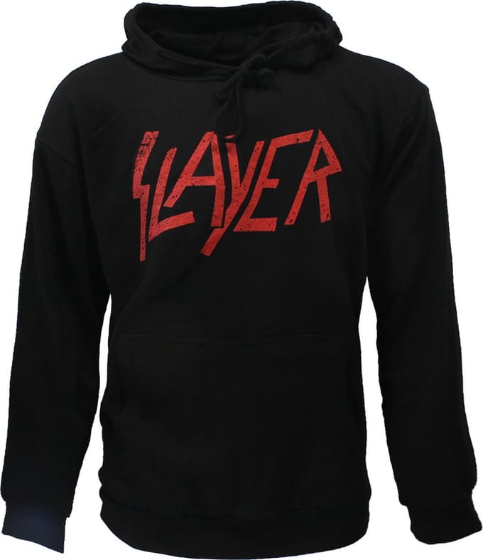 Slayer Distorted Logo Band Hoodie Trui - Officiële Merchandise - M