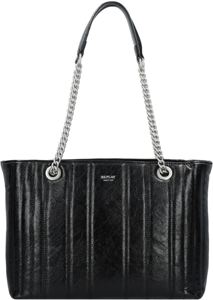 REPLAY Schoudertas Shopper Black Zwart