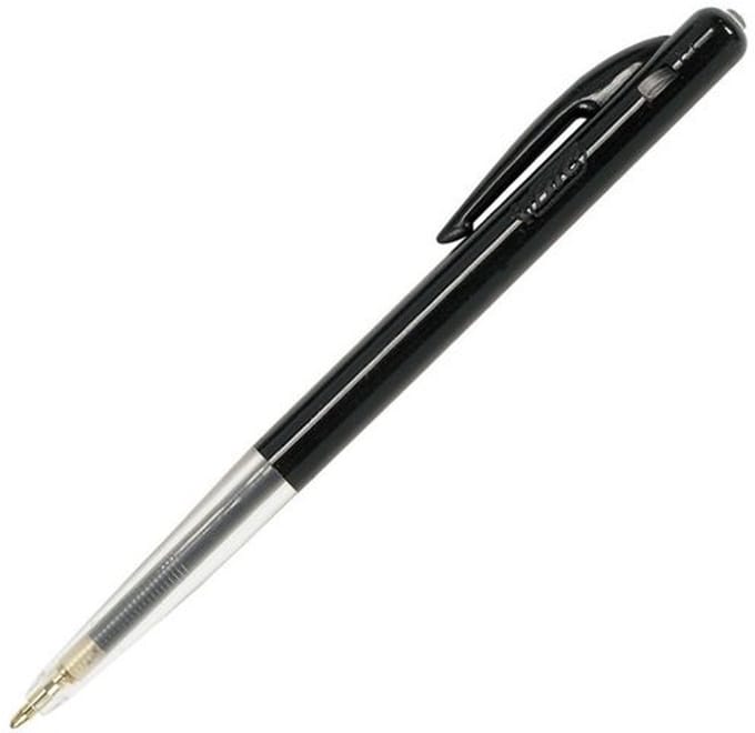 BIC balpen M10 - Clic schrijfbreedte 1.0 mm - Medium punt - Zwart - 50 stuks