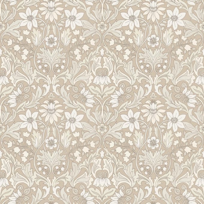 Boråstapeter Vliesbehang 3293 - Timeless Traditions - Klassiek Beige - 53cm x 10.05m