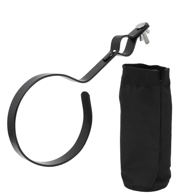 Drumstokhouder Polyester Container Tas met grote capaciteit Muziekinstrument Accessoires black