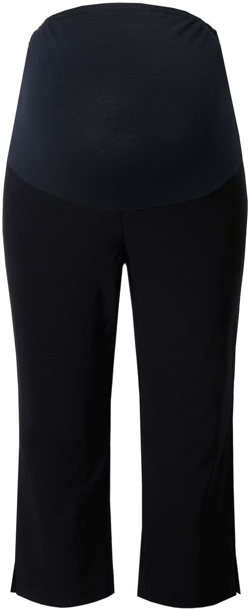 Ulla Popken - Dames - Bengaline broek zwangerschapsbroek kuitlang - Zwart - Maat 42+
