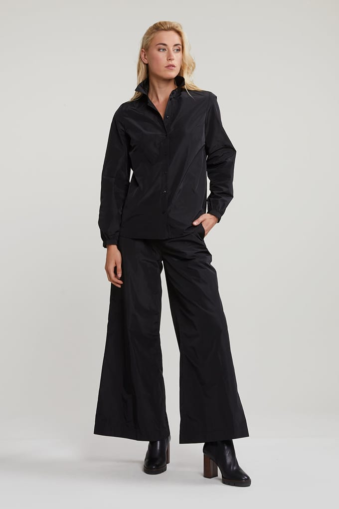 River Woods Black Taffeta Blouse Long Sleeves Größe: 36 | Blusen Outlet | Damen | Schwarz