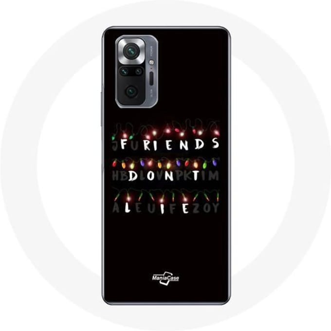 Coque pour Xiaomi Redmi Note 10 Pro Stranger Things Affiche Friends Don't Lie Joyeux noël