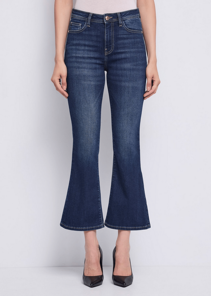 jeans vrouw blauw denim