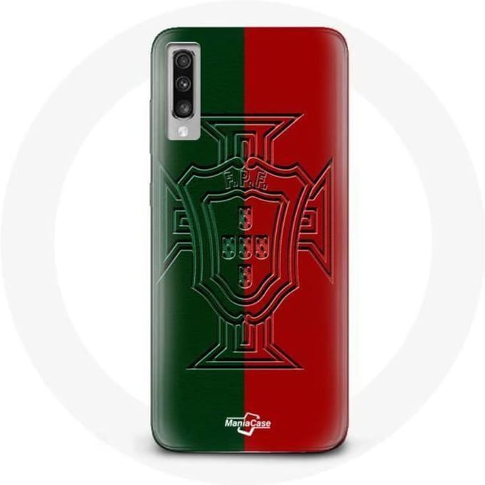 Coque Maniacase pour Samsung Galaxy A70 portugal logo vert et rouge