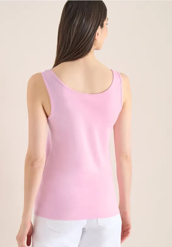 Basic top met ronde hals in een 2-pack