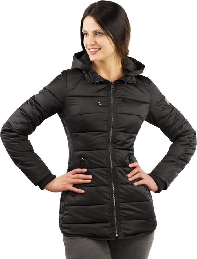 Versano Jenny Dames Slim Fit Winterjas S - Zwart