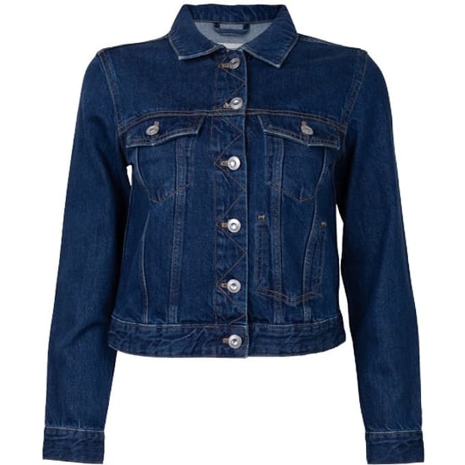 French Connection Denim Jacket Mid Blue Größe: XS | Jeansjacken Outlet | Damen | Blau