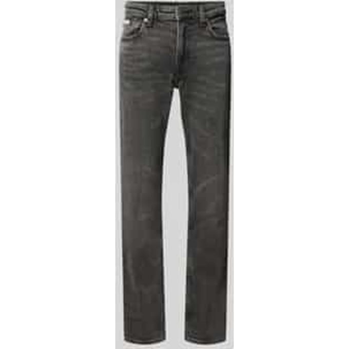 slim fit jeans van katoenmix