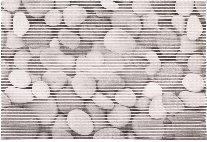 Differnz multi mat - stones - 100% PVC - 65 x 45 cm - grijs