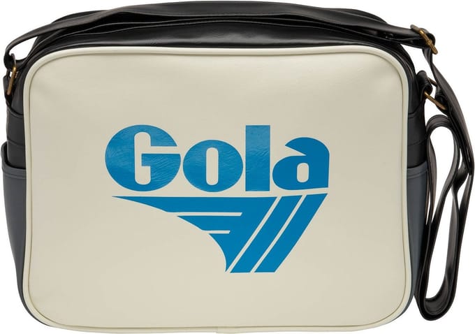 Gola Schoudertas Redford Cream-White / Blue / Grey Wit Zwart