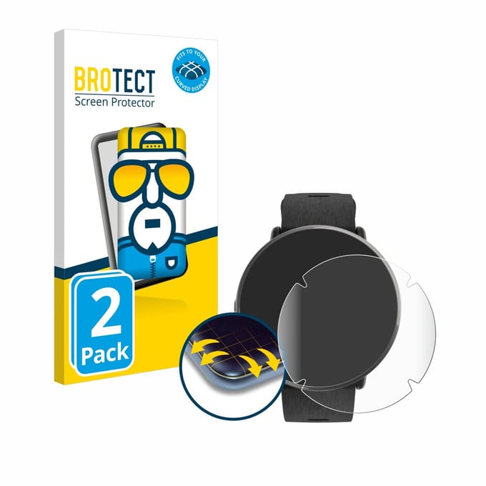 BROTECT - Screenprotector voor Polar Ignite 3 Titanium - Folie Beschermfolie transparant volledig dekking - 2 Stuks