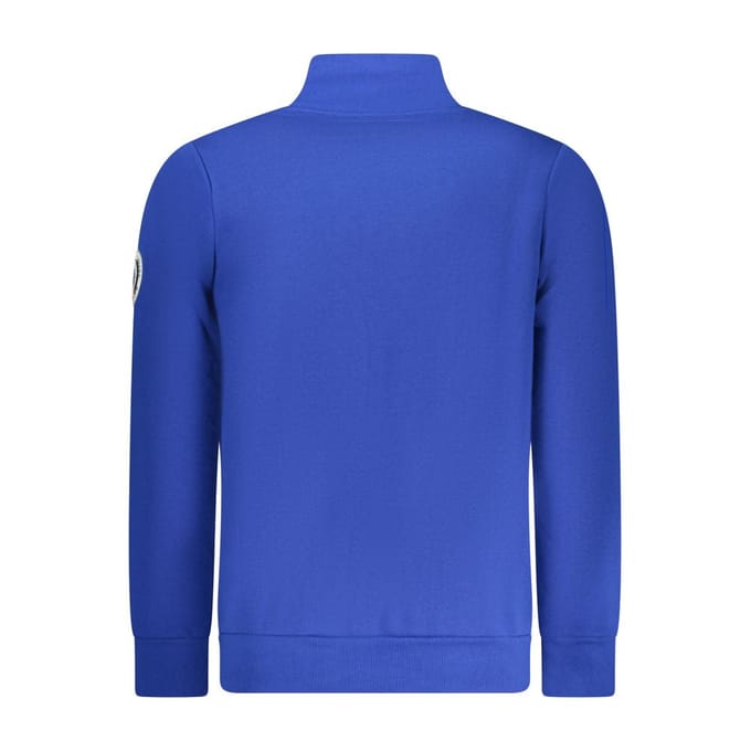 Noorwegen 1963 Blauwe Katoenen Sweatshirt voor Mannen