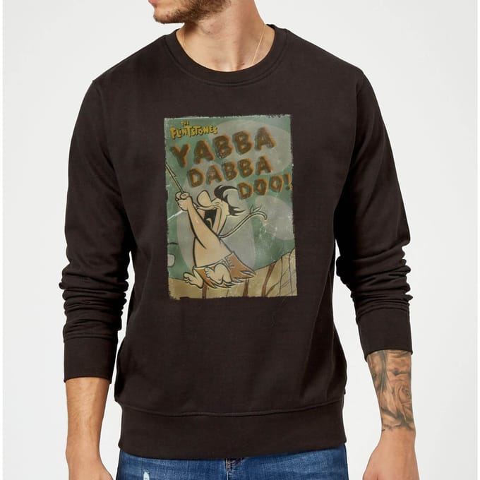 The Flintstones Yabba Dabba Doo! Sweatshirt - Black - M