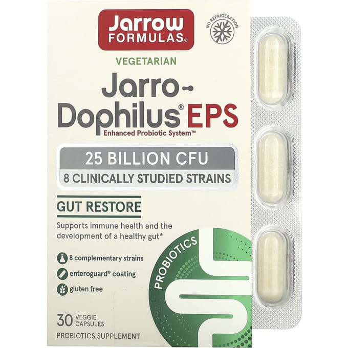 Jarrow Formulas, Jarro-Dophilus EPS, 25 miljard, 30 plantaardige capsules