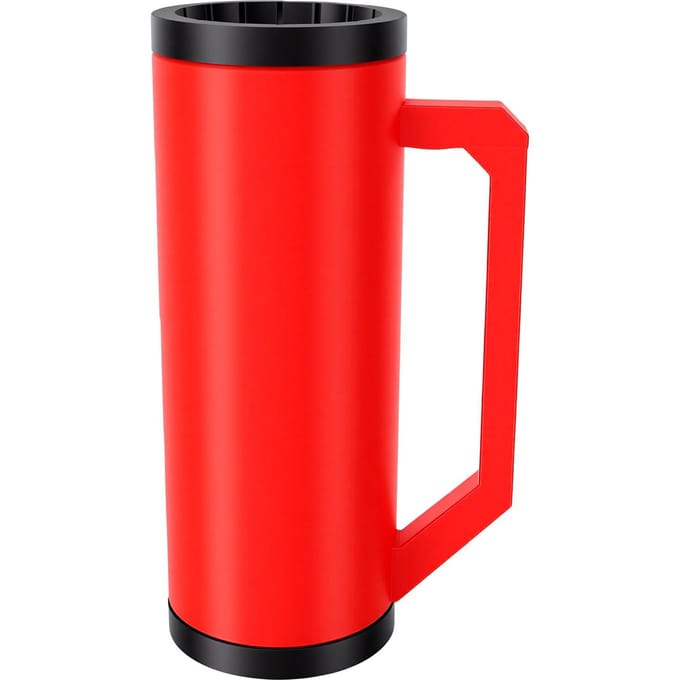 Porte-gobelets Double Usage Portable en Plastique Double Manchon pour Boissons Clés Lampe de Poche rouge