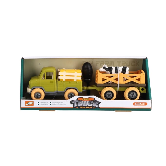 KiddyGo speelgoed tractor met aanhanger - boerderij speelgoed set.