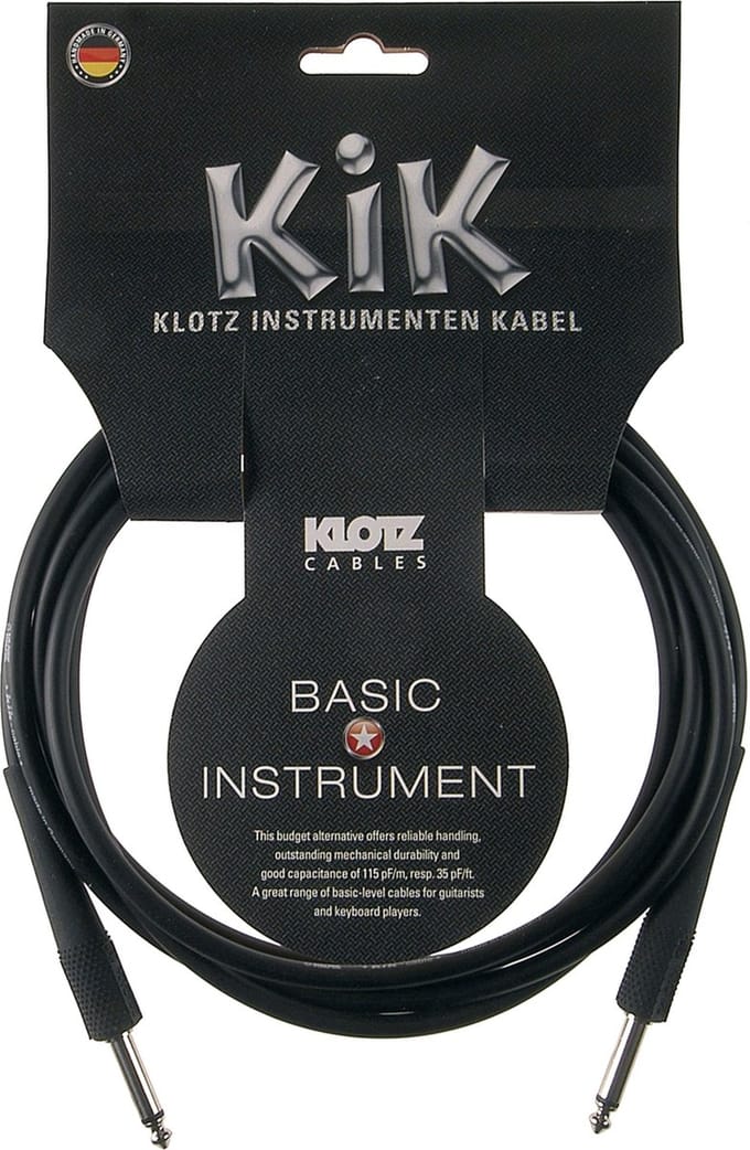 Klotz KIK4.5PPSW instrumentkabel 4,5 m - Instrumentenkabel
