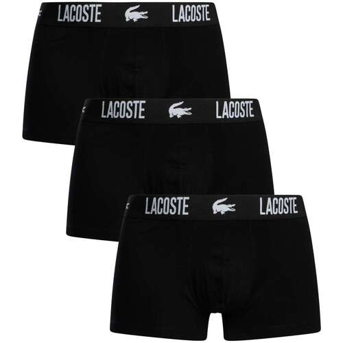 Lacoste Heren Boxershorts Trunks 3-Pack Zwart - Maat XXL