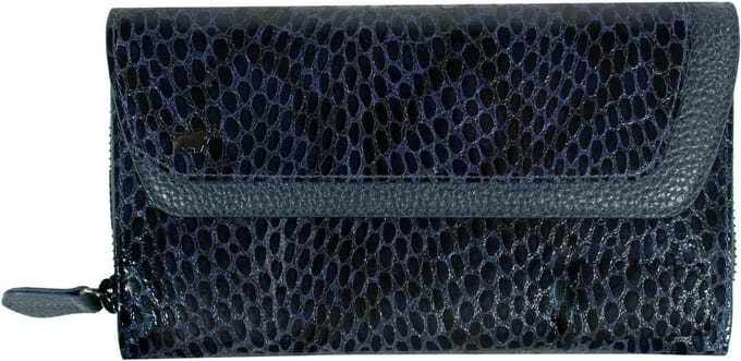Braun Büffel Leren Portemonnee Luise Wallet 26CS Navy Blauw Veelkleurig