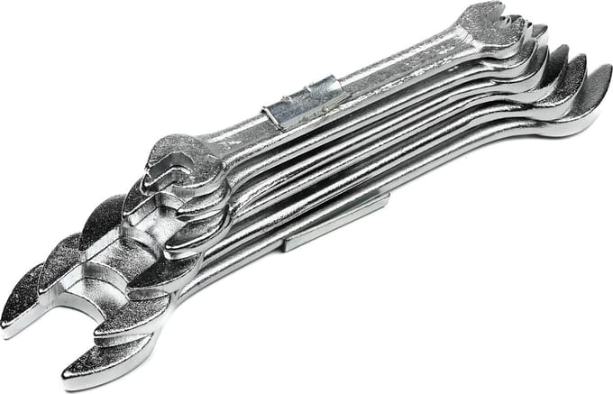 Benson Steeksleutelset - Krimptechniek - 6 tot 17 mm - 6-delig - Compact en Lichtgewicht