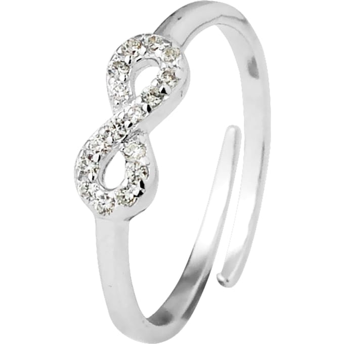 DIADEMA - Ring Infini - Wit - Zwarte Nacht Collectie
