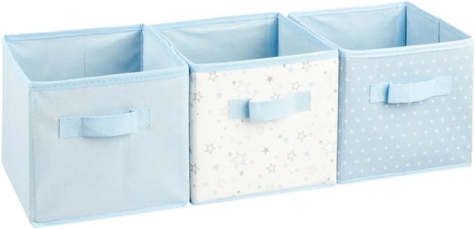 Set van 3 Opbergmanden voor Laden - Blauw